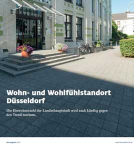Leitartikel „Wohn- und Wohlfühlstandort Düsseldorf“ IHK-Magazin für Düsseldorf und den Kreis Mettmann, Ausgabe 08/2015